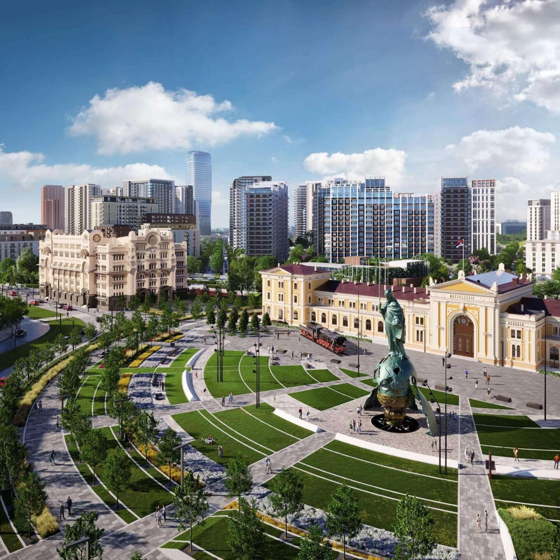 Central Square Apartments Βελιγράδι Εξωτερικό φωτογραφία